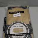 14 Pack Premium Gold Plastic Tablecloth - 84 x 84 in. Disposable Plastic Table Cloth - Decorative Table Cover - Smooth Table Cover - Disposable Table Cloths For Parties, Weddings