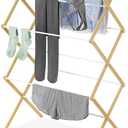 Whitmor Natural Wood Drying Rack (Wood & White)
