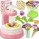 Arts Crafts For Kids Ages 4-85 6 7 8 9 10 year old Girl Birthday Gift Ideas,christmas stocking stuffers Creative Craft Diy Fabric Flower Bouquets Toys age 8-13,Flower Press Kit Educational Toys