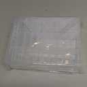 Mathtoxyz Bead Organizer Box, 31Pcs Small Beads Organizers and Storage Plastic Cases Mini Clear Dimond Storage Containers Boxes with Hinged Lid and Rectangle for Bracelet Making DIY Jewelry Craft Nail