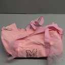 Personalized Initial Dance Bag for Girls 4-6, Small Lace Gym Sport Yoga Cheer Dance Bags Gift for Teen Girls, Cute Letter Kids Ballet Bag Toddler Travel Duffel Tote with Adjustable Straps(Pink-M)