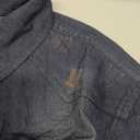 Eisctnd Men's Denim Button Down Shirt Classic Fit Long Sleeve Jean Work Shirts with 2 Pockets(Navy-S)