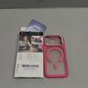 ESR for iPhone 17 Pro Case with Stash Stand, Camera Control Cover Compatible with MagSafe, Military-Grade Drop Protection Magnetic Phone Case, Scratch-Resistant Back Cover, Frosted Pink