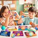 SpringFlower Valentine's Day Card With 24pcs Slime Ball Kits, Valentine's Gifts Exchange for School, Valentine Day Gifts Bulk, Valentine Party Favor for Kids, School Classroom Valentine's Prizes