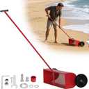 Beach Cleaning Tools, Used for Beach Cleaning and Beach Treasure Hunting, 28-inch Wide Basket-Shaped with Wheels, Beach Sand Cleaning Machine, Suitable for Beach Camping and Family Activities