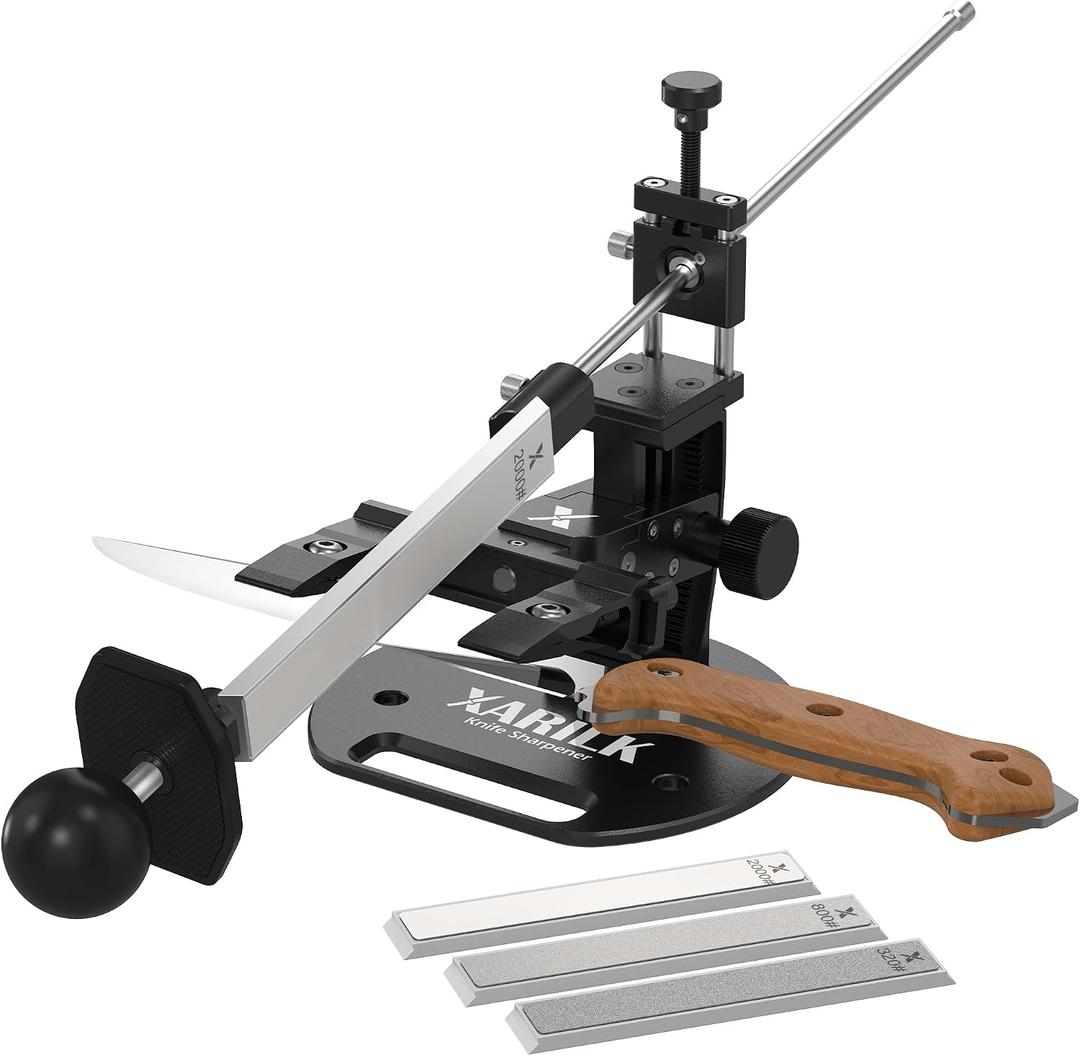 GEN4 Precision and Adjustable Guided Knife Sharpening System with 360 Flip Rotation Professional Heavy Duty Upgraded Metal Fixed Angled Knife Sharpener Kit