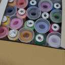 New brothread 40 Colors Compatible with Brother Polyester Embroidery Machine Thread Kit 500M (550Y) Each Spool Compatible with Brother Babylock Janome Singer Pfaff Bernina Embroidery & Sewing Machine