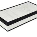 Handicrafts Home Large Decorative Storage Box 12x6– Coffee Table Organizer Box, Modern Home Décor Accent, Keepsake Memory Box, Jewelry Storage Box, Boho Decorative Box with Lid for Shelf, Mantle Decor