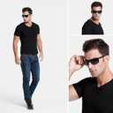 DUCO Polarized Sports Sunglasses For Men Durable Metal Frame Sun Glasses For Driving Cycling Baseball Running Golf 9018