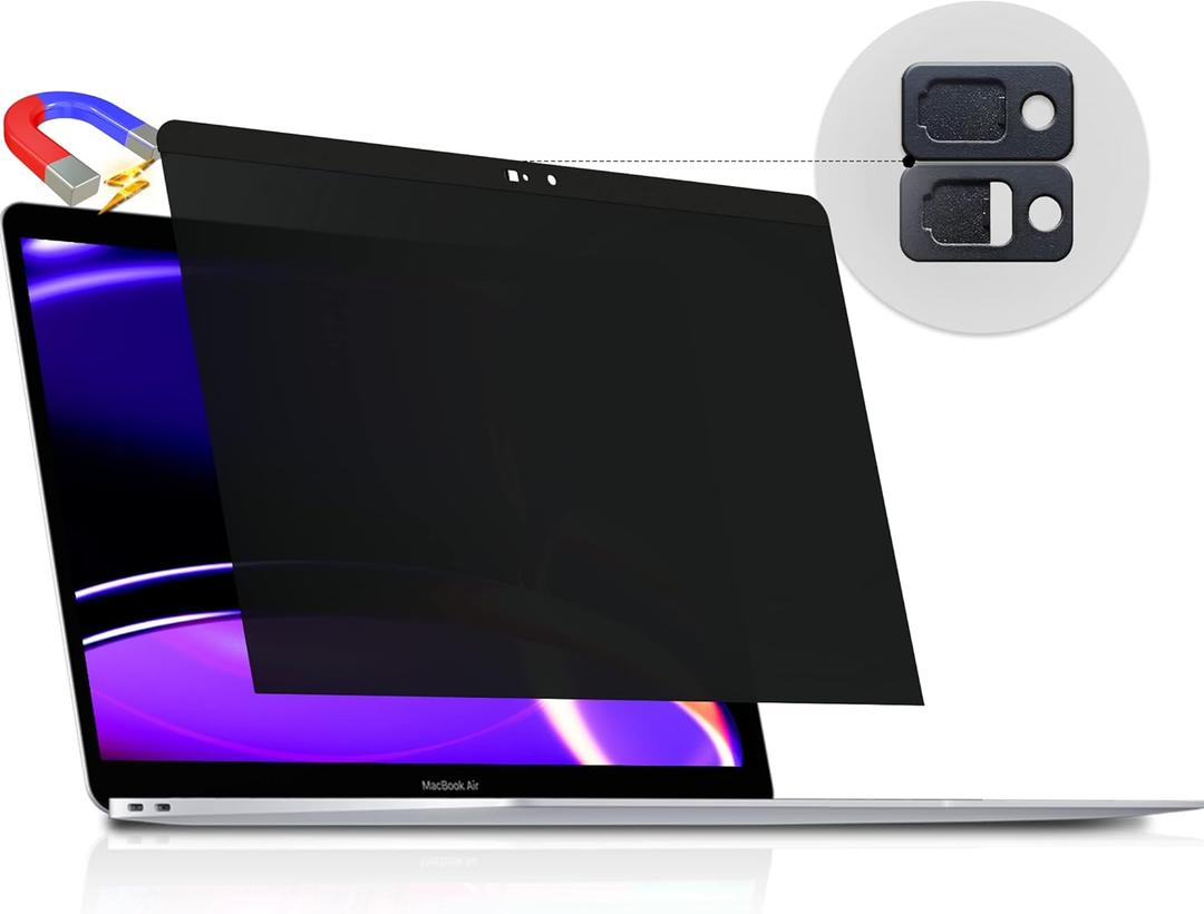 Peslv Magnetic Privacy Screen for MacBook Pro 15 Inch (2012-2015), Removable Anti Blue Light Glare Peep Filter Black Out Screen Protector for Mac 15.4 In Laptop Model (A1278 A1286 A1398)
