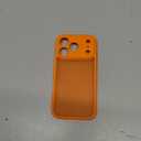 for iPhone 17 Pro Case, [Ribbed Non-Slip Sides] [Military-Grade Drop Protection] [Full Camera Protection] Anti-Yellow Soft-Touch Shockproof Slim Phone Case for iPhone 17 Pro, Orange