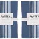 KAF Home Soho Kitchen Dish Towels - Set of 10, 18 x 28 Inch (Blue Gray)