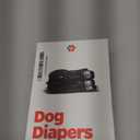 Pet Parents Washable Dog Diapers (3pack) + Extendrs of Durable Doggie Diapers, Premium Dog Diapers Female & Male (Medium, Black) (Medium (14-20"))