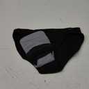 Hanes womens Comfort, Period. Bikini Period Underwear, Super Leaks Post-partum & Period Underwear, 3-pack (Large, Black/Concrete Heather/Black)