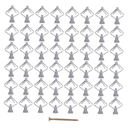 100pcs Plastic Butterfly Plug Wall Anchor for Drywall Repair Stucco Anchors
