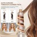 UKLISS 8in1 Hair Stylers- Powerful Air Styling & Drying System110,000 RPM Foldable Hair Dryer Brush & Multi Hot Air Styler Tool Set with Diffuser Auto-Wrap Curler for Curling Straightening Hair