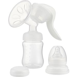 Manual Breast Pump for Breastfeeding  Soft Silicone, BPA-Free, Comfortable & Quiet | Easy to Clean | Complete Bottle & Nipple Set