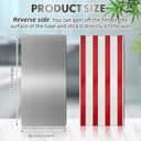 Gisafai 1 Pcs 24 x 12 Inch Stainless Steel Backsplash Panel Hand Dryer Splash Guard Wall Backsplash Protector with Ultra Strength Adhesive for Bathroom, Kitchen, Stovetop
