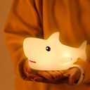 ZKLiLi Shark Night Light,Rechargeable Cute Squishy Lamp for Boys Girls Gifts Night Lights Teens Nursery Touch Room Decor Gifts
