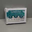 Set of 2 King Size SureGuard Pillow Protectors - 100% Waterproof, Bed Bug Proof, Hypoallergenic - Premium Zippered Cotton Terry Covers