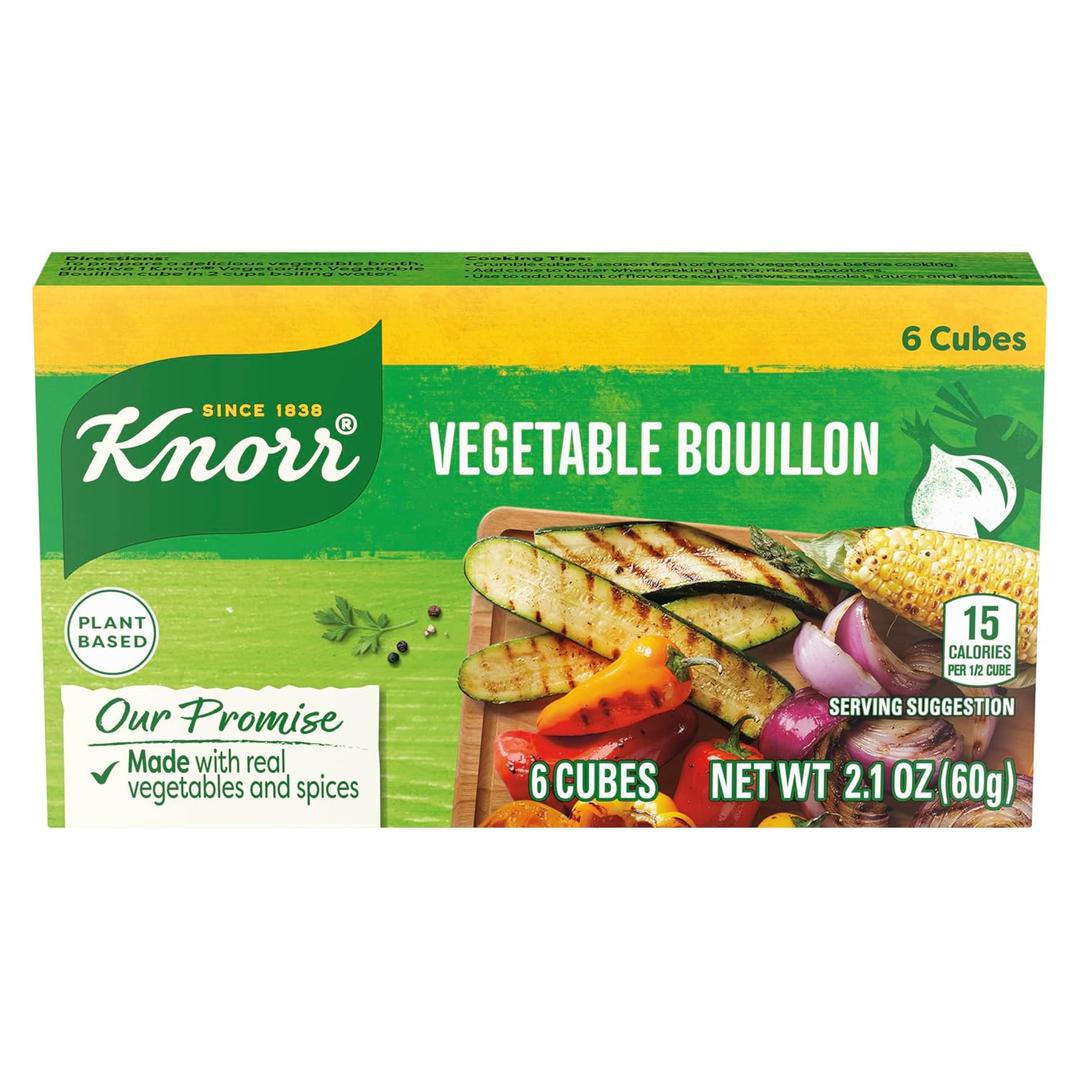 Knorr Cube Bouillon, Vegetable, 6 cubes, 2.1 oz