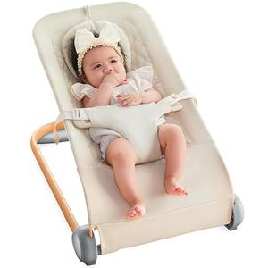 Fodoss Baby Bouncer, Portable Bouncer Seat for Babies-Beige
Ergonomic Design Baby Bouncer Chair, Baby Bassinet for Infants