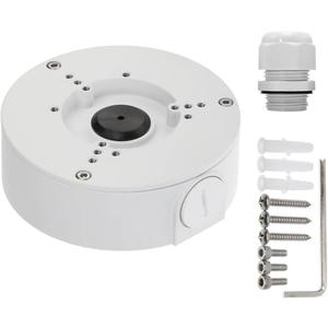 PFA130-E Waterproof Junction Box for Indoor/Outdoor Dome and Bullet Camera (White (with Cable Gland))