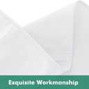 Biscaynebay Wrap Around Bed Skirts with Split Corners for Queen Beds 17" Drop, White Elastic Dust Ruffles Adjustable Easy Fit Wrinkle & Fade Resistant Silky Luxurious Fabric Machine Washable