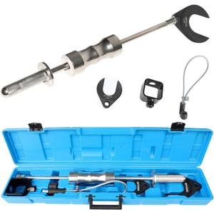 DPTOOL Inner CV Joint Puller Slide Hammer Front Wheel Drive Axle Half Shaft Removal Tool Kit Heavy Duty 10 Pounds Slide Hammer 63mm 48mm CV Joint Fork Adapter Attachments with Ball Joint Removal Tool