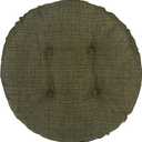 Klear Vu Omega Gripper Non-Slip Tufted Round Barstool Cushion for Dining Rooms, Cafes, Bars and Restaurants, 14” Green, 4 Pack