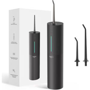 Bigsmile Water Flosser Safe Tonsil Stone Remover Prevent Bad Breath Cordless Portable Dental Irrigator Travel Shower Strong Pick Floss IPX7 (Black