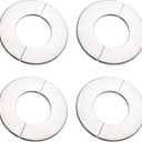 uxcell Wall Split Flange, Stainless Steel Round Escutcheon Plate for 61mm Diameter Pipe 4Pcs