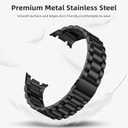 Lerobo Stainless Steel Band Compatible with Samsung Galaxy Watch 8 7 6 5 4 FE 40mm 44mm 45mm/Galaxy Watch 8 Classic 6 4 Classic 43mm 47mm 42mm 46mm, 20mm Metal Replacement Band for Men Women
