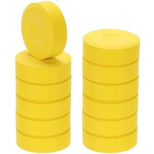 PATIKIL 12 Pcs Tempera Cakes, 2.3"x0.7" Washable Tempera Paint Cakes Blocks Bulk Large Art Supplies Watercolor for Artists Art Painting Drawing DIY Crafting, Dark Yellow