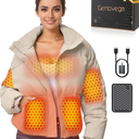 Graphene Women Heated Jacket 12V Fast Charge 18400mAh Large Capacity(Size M)
