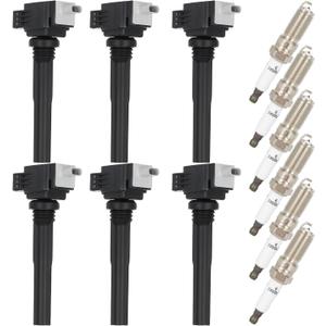 ECCPP UF826 Ignition Coil Coils&iridium Spark Plugs 94372 for Ford Expedition 2018-2020 for F-150 2017-2011 GT 2017-2020 Navigator 2018-2020 V6 3.5L set of 6