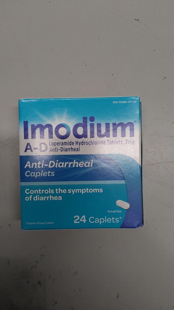 Imodium AD Diarrhea Relief Caplets with Loperamide Hydrochloride, 24 ct. Feb/2028
