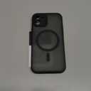 TOCOL for iPhone 12 Case, Compatible with Magsafe, Full Camera Protection, Builtin Magnetic Ring, Translucent Matte Phone Case for iPhone 12 6.1 inch (Black)