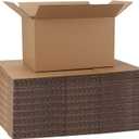 CRUGLA 40 Packs 10x6x6 Shipping Boxes Corrugated Cardboard Boxes Shipping Box Bulk for Business Packing Boxes (Brown)