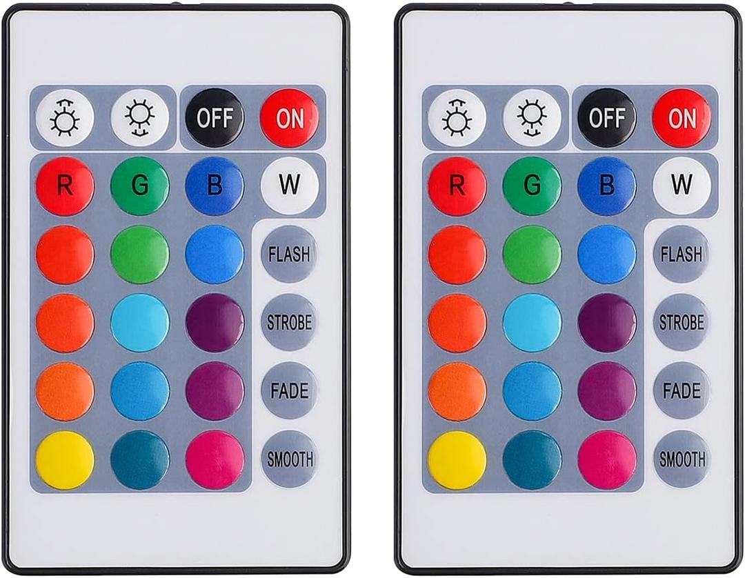 24 Keys RGB LED Light Strip Wireless Remote Controller SUPERNIGHT Led Light Remote Replacement for SMD 5050 2835 3528 Led Strip Lights (24 Keys)