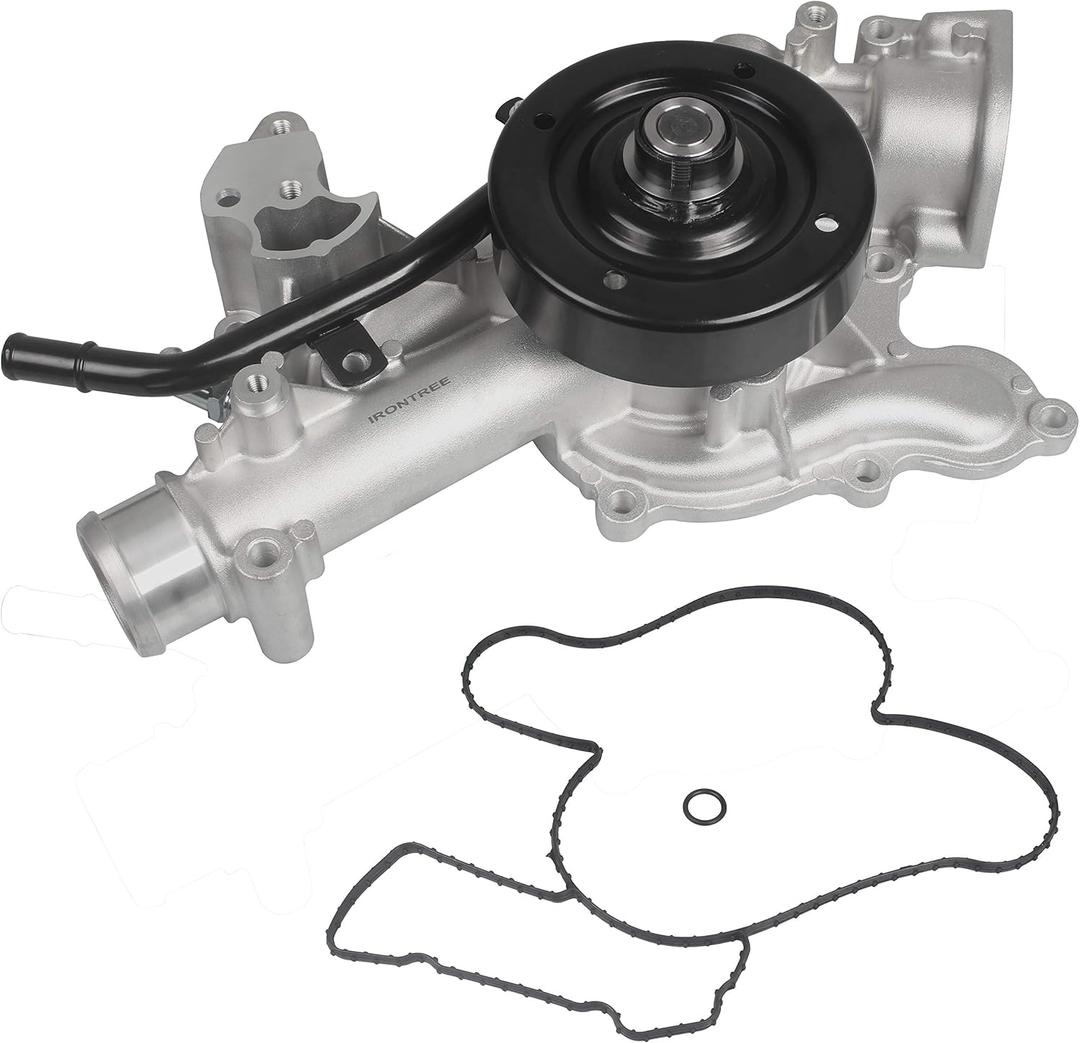 IRONTREE AW7168 Professional Water Pump Kit with Gasket Compatible with 04-08 Dodge Durango,03-08 Dodge Ram 1500 2500 3500,07-08 Chrysler Aspen, 5.7L V8 Engine, OE Replacement # 53021380AG 53021380BB