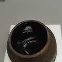 Briful Rustic Ceramic Vase 7 Tall  Handcrafted Vintage Pottery Flower Vase with Distressed White-Wash Finish  Farmhouse Decorative Accent for Table, Shelf, Mantel (Not Watertight), Brown