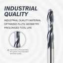 ZahyoX 2 Flutes TiAlN Coated Ball Nose End Mill, Solid Carbide Upcut Spiral CNC Router Bit, 1/4" Diameter, 1/8" Radius, 1/4" Shank, 1-1/8" Cutting Length, 3" Overall Length, CNC Cutter Milling Tool