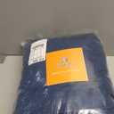 RYB HOME Velvet Curtains 96 inches - Blackout Curtains for Living Room,Thermal Insulated Noise Reducing Panels Luxury Vertical Sense Window Decor for Party Backdrops, Navy Blue, W52 x L96, 2 Panels