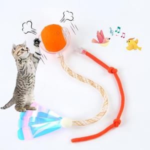 2 x Interactive Cat Toys Ball for Indoor Cats,[2025 Newly Upgraded] Agile Moving Cat Ball with Elastic Mesh Tail,Automatic Kitten Toys for Bored Indoor Adult Cats,Motion Activated (Orange)