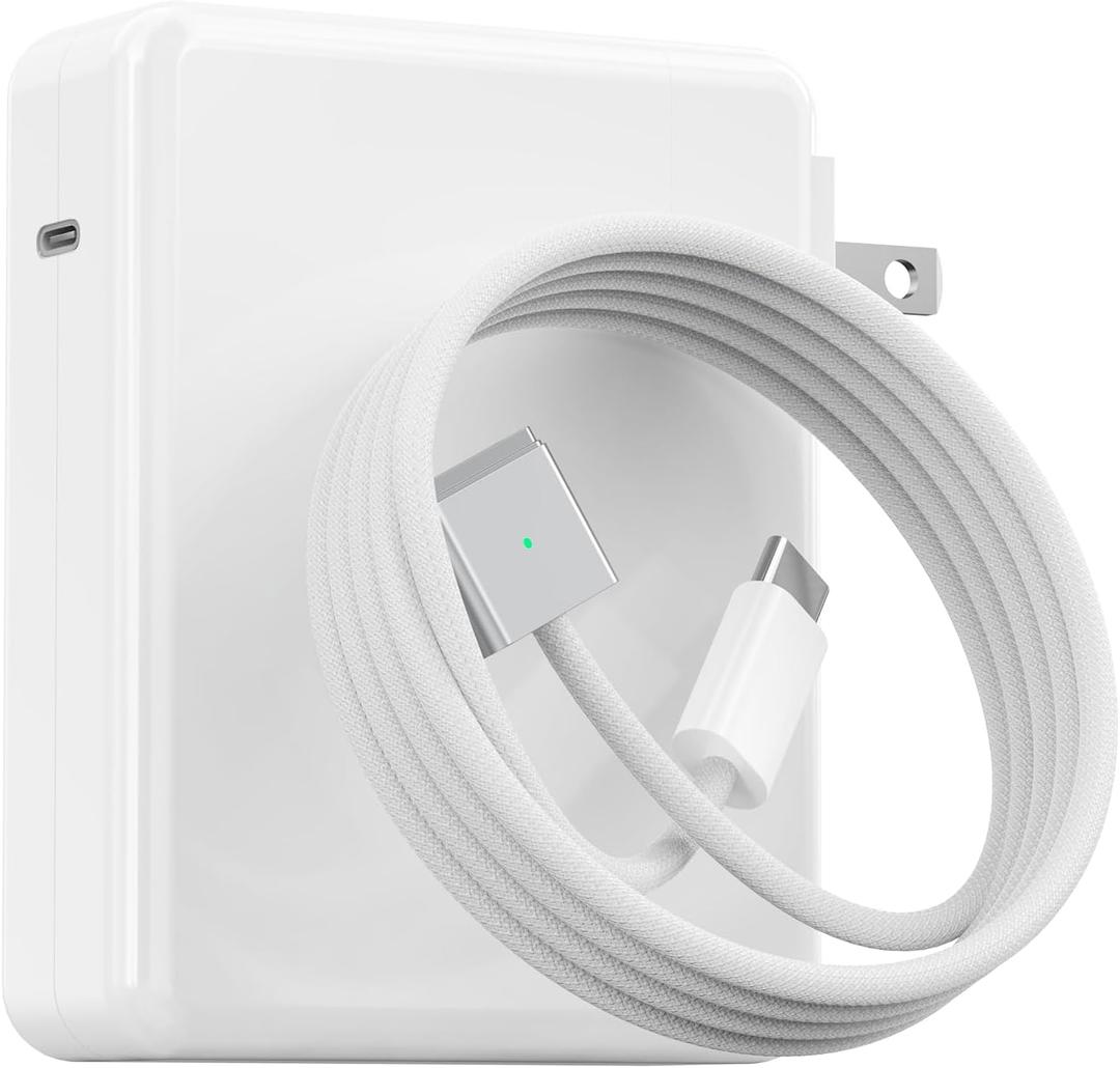 140W Mac Book Pro Charger for MacBook Pro 16/14 inch for Mac Air 15/13 inch 2021/2022/2023/2024/M1M4 Type C to Magnetic 3 Fast Laptop Charger Power Adapter 6.6FT Cable with LED Light