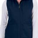 SCOTTeVEST Best Travel Vest for Women - 24 Hidden Pockets - Water Repellent for Travel & More (5X-Large, Midnight Blue/Splash)