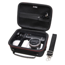 Camera Case Compatible with Sony Alpha ZV-E10 / ZV-1F / ZV-1 / ZV-1 II Vlog Camera with Shoulder Strap by LTGEM, Fits Vlogger Accessory Kit Tripod and Microphone, Black