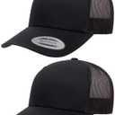 Yupoong Yp Classics Retro Trucker Cap (Black)