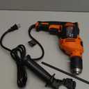 Black & Decker BEHD201 Hammer Drill, Corded, 6.5-Amp, 1/2-In. - Quantity 2